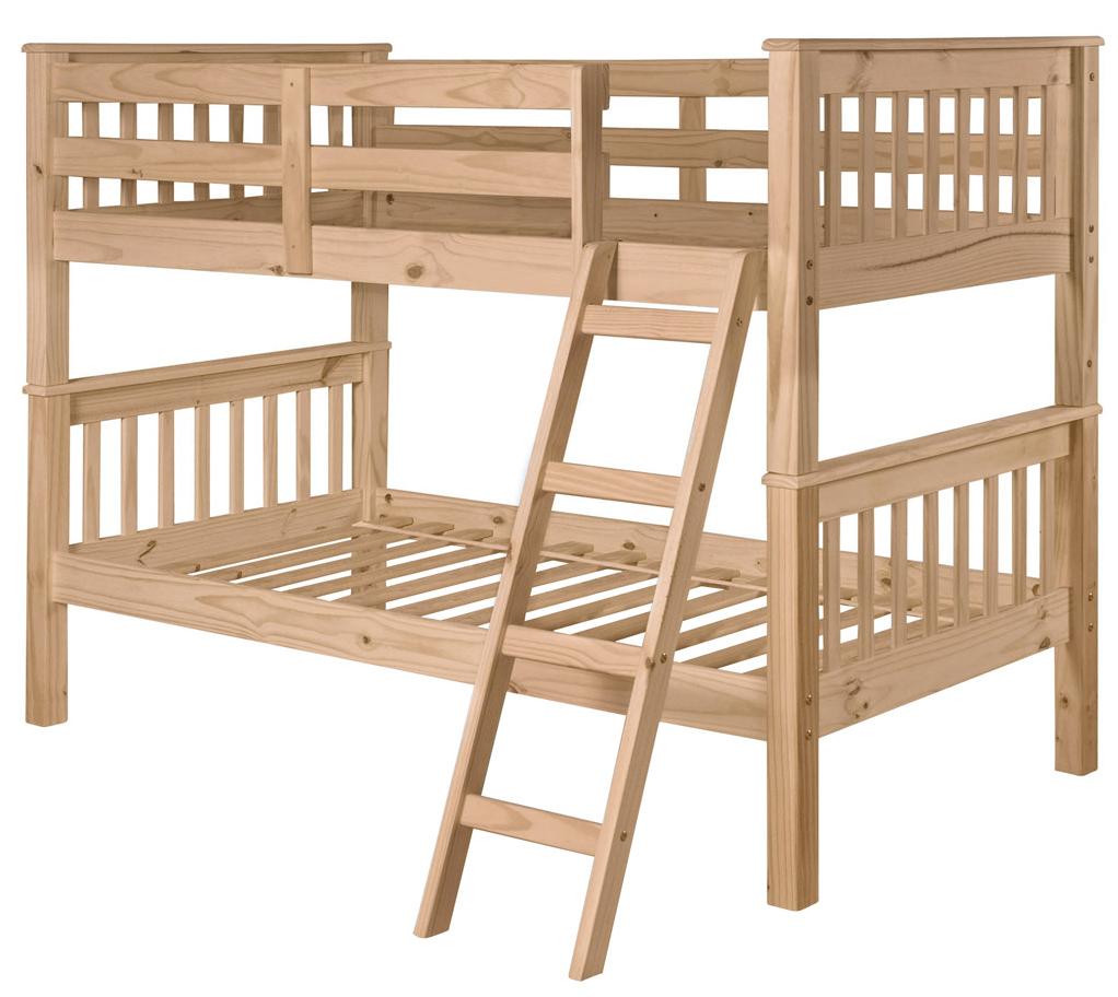 John Thomas SELECT Bedroom BD40BUNK Twin/Twin Pine Mission Bunk